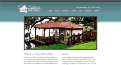 Desktop Screenshot of creativedeckanddock.com